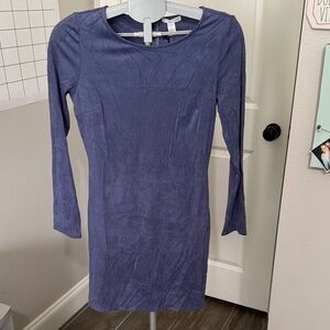 Astars Long Sleeve Dress in Slate Blue SOLDOUT